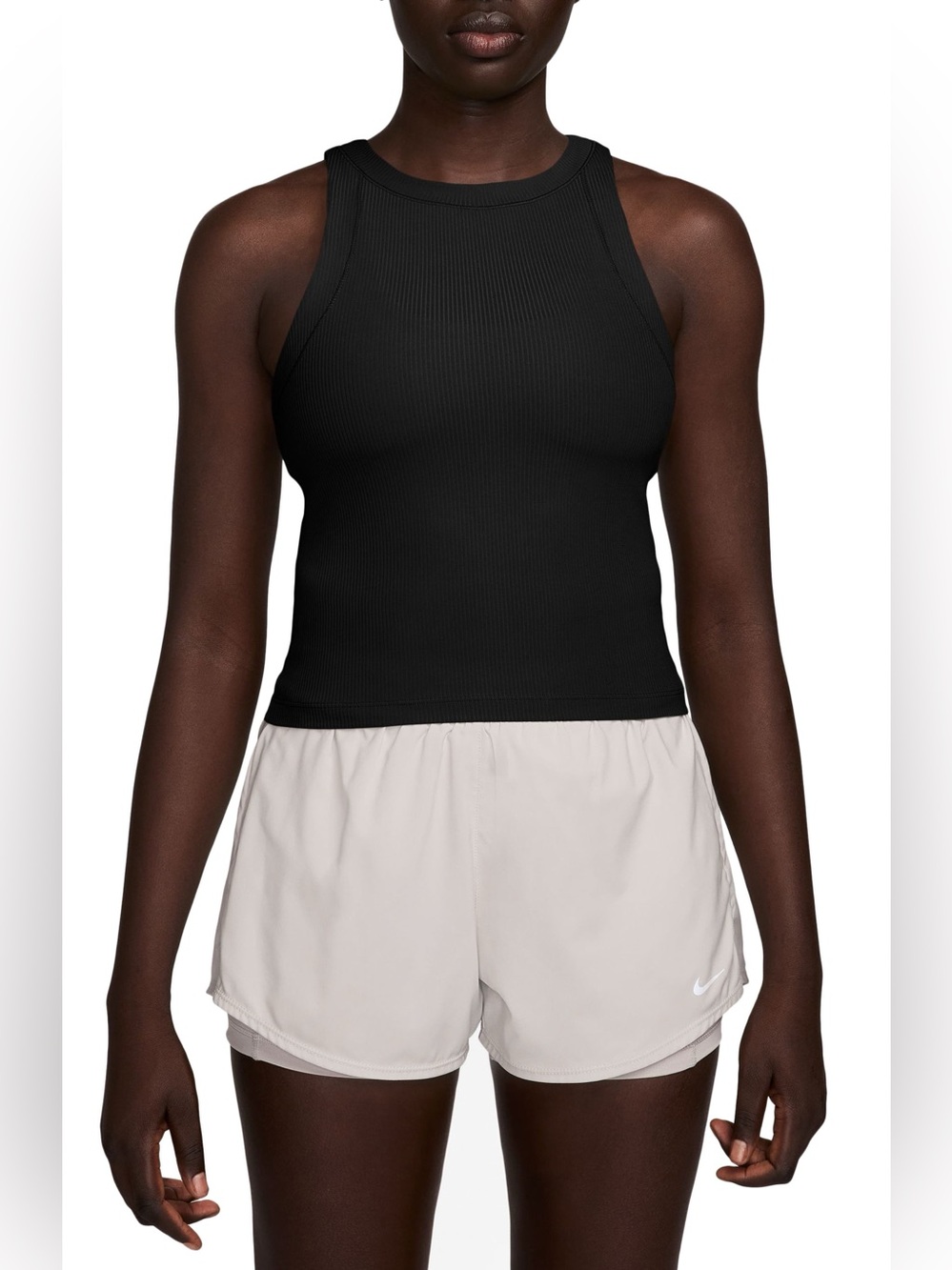 Nike Women's Zenvy Rib Dri-FIT Tank Top size S